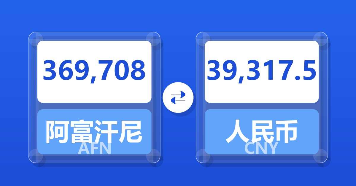 369,708阿富汗尼兑人民币