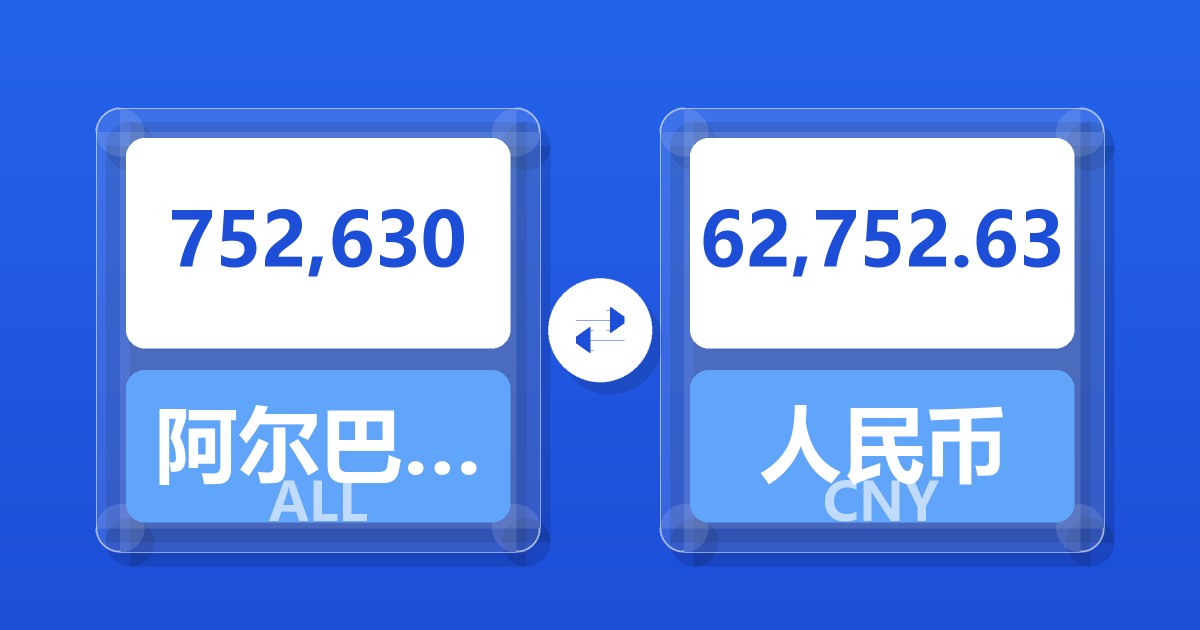 752,630阿尔巴尼亚列克兑人民币