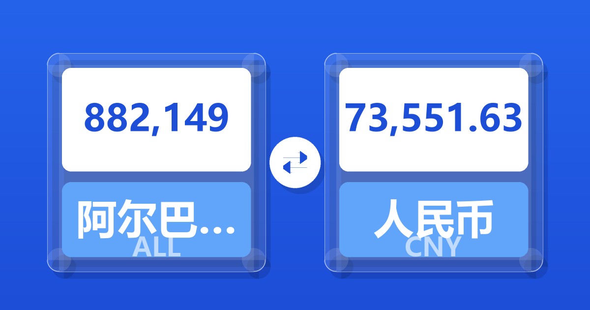 882,149阿尔巴尼亚列克兑人民币