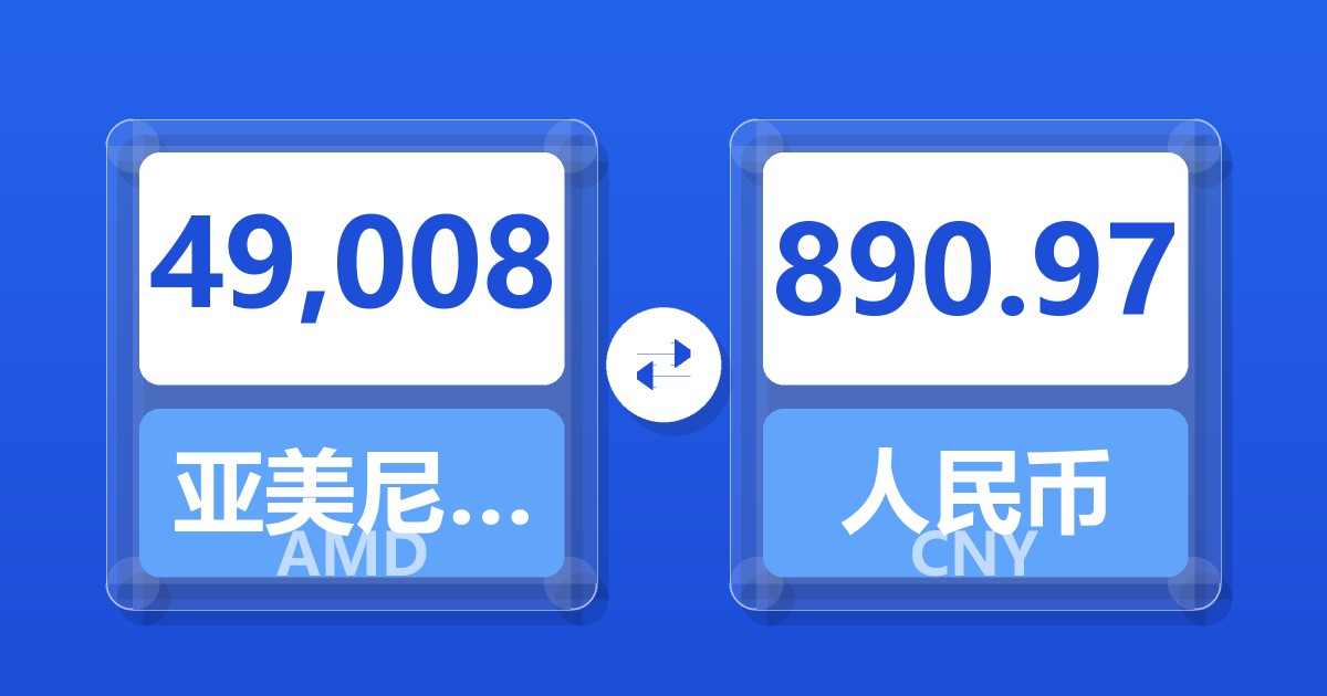 49,008亚美尼亚德拉姆兑人民币