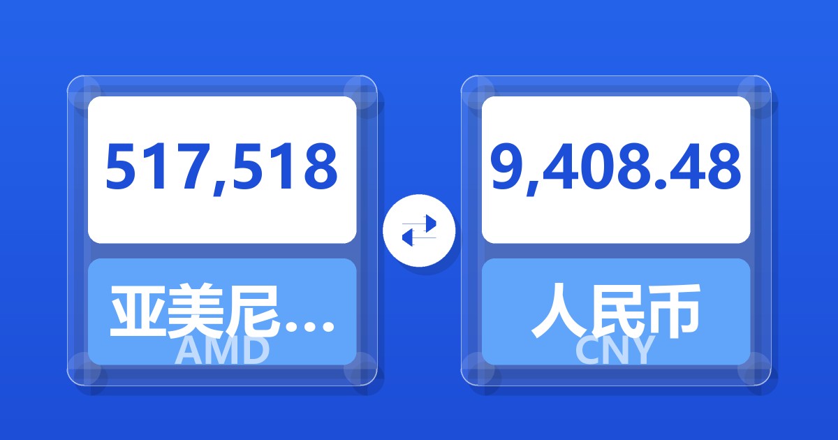 517,518亚美尼亚德拉姆兑人民币