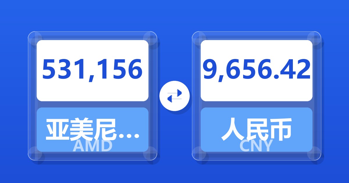 531,156亚美尼亚德拉姆兑人民币