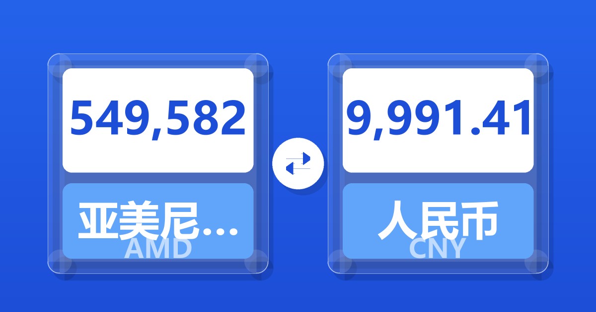 549,582亚美尼亚德拉姆兑人民币