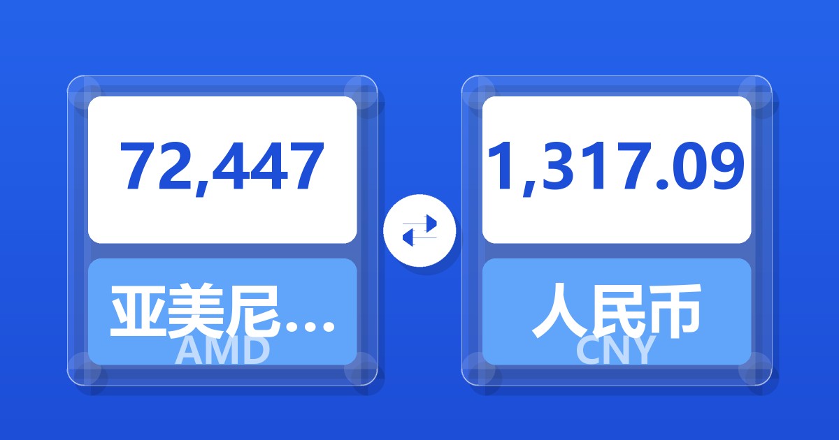 72,447亚美尼亚德拉姆兑人民币