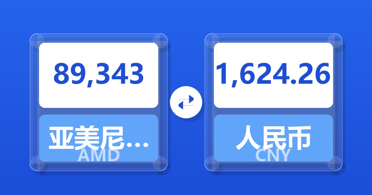 89,343亚美尼亚德拉姆兑人民币