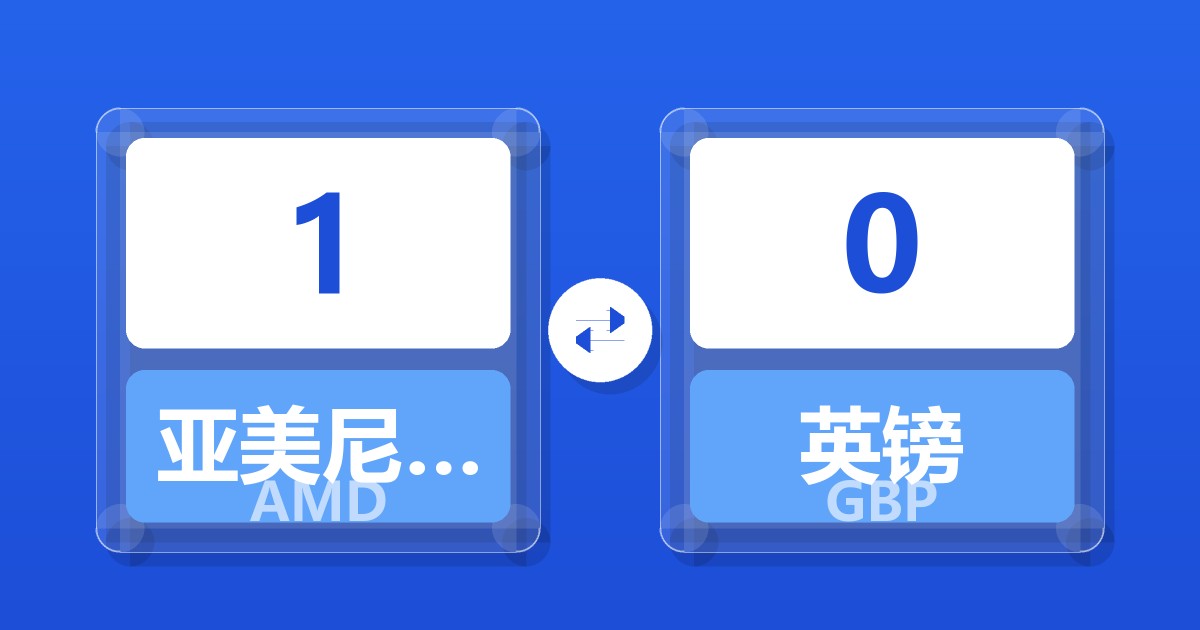 1亚美尼亚德拉姆兑英镑