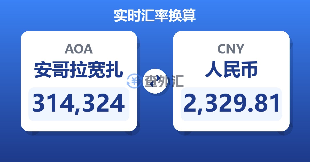 314,324安哥拉宽扎兑人民币