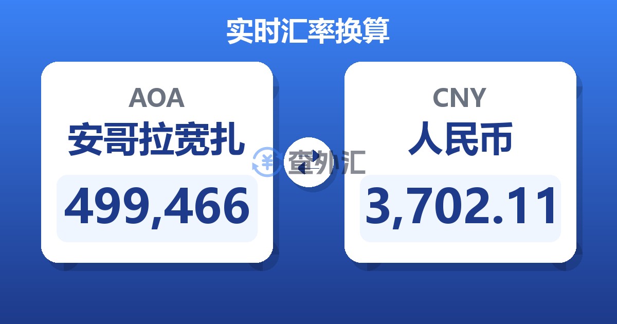 499,466安哥拉宽扎兑人民币