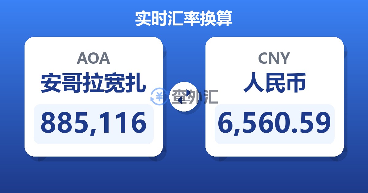 885,116安哥拉宽扎兑人民币