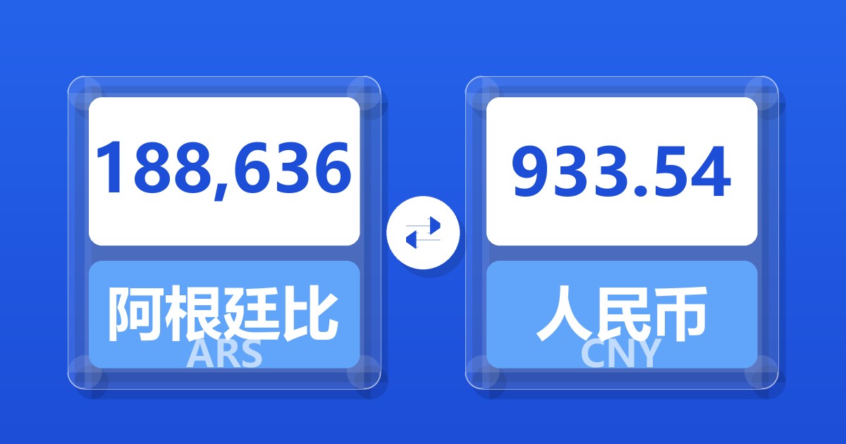 188,636阿根廷比索兑人民币