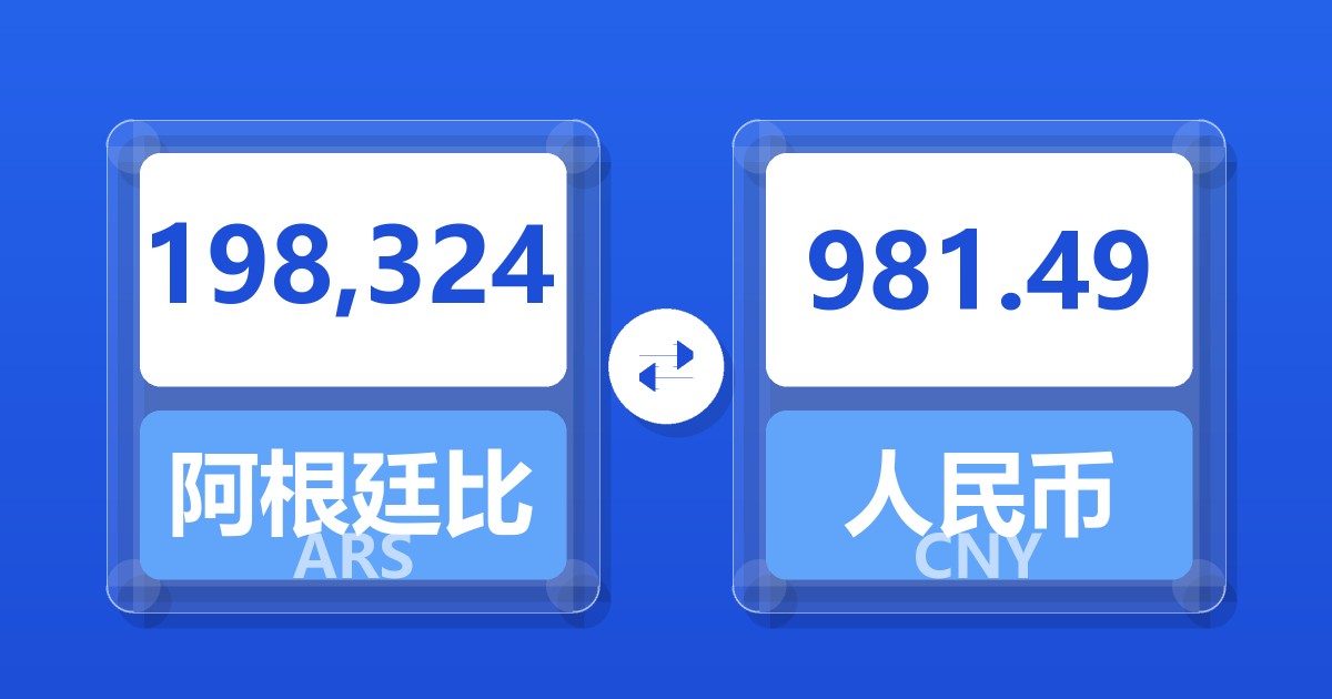 198,324阿根廷比索兑人民币