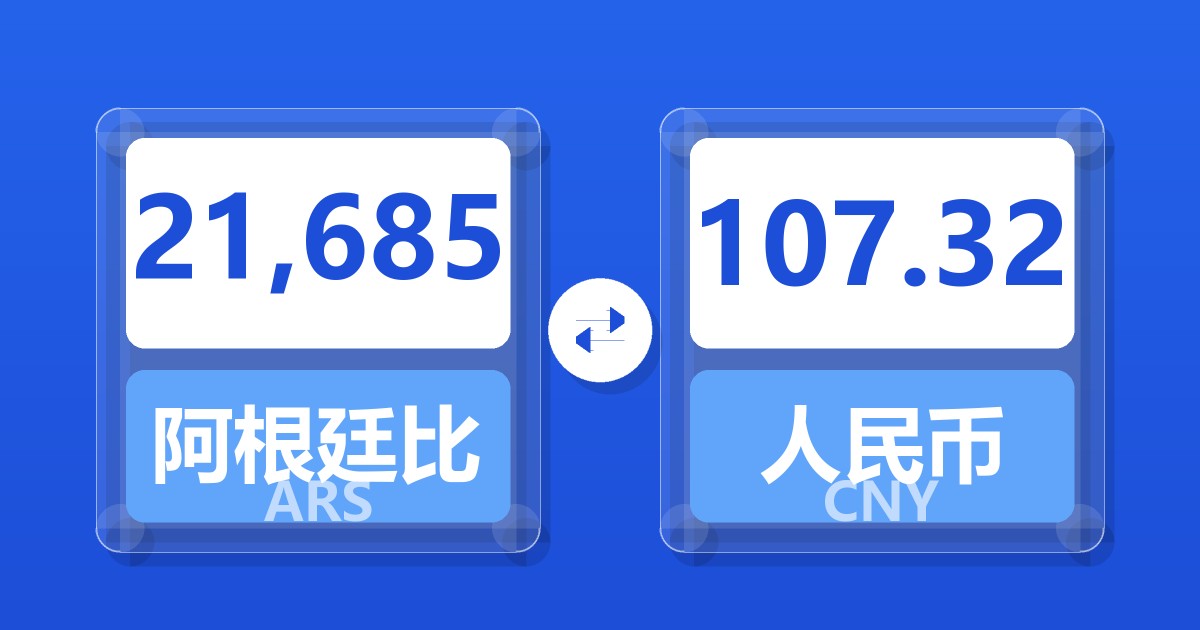 21,685阿根廷比索兑人民币