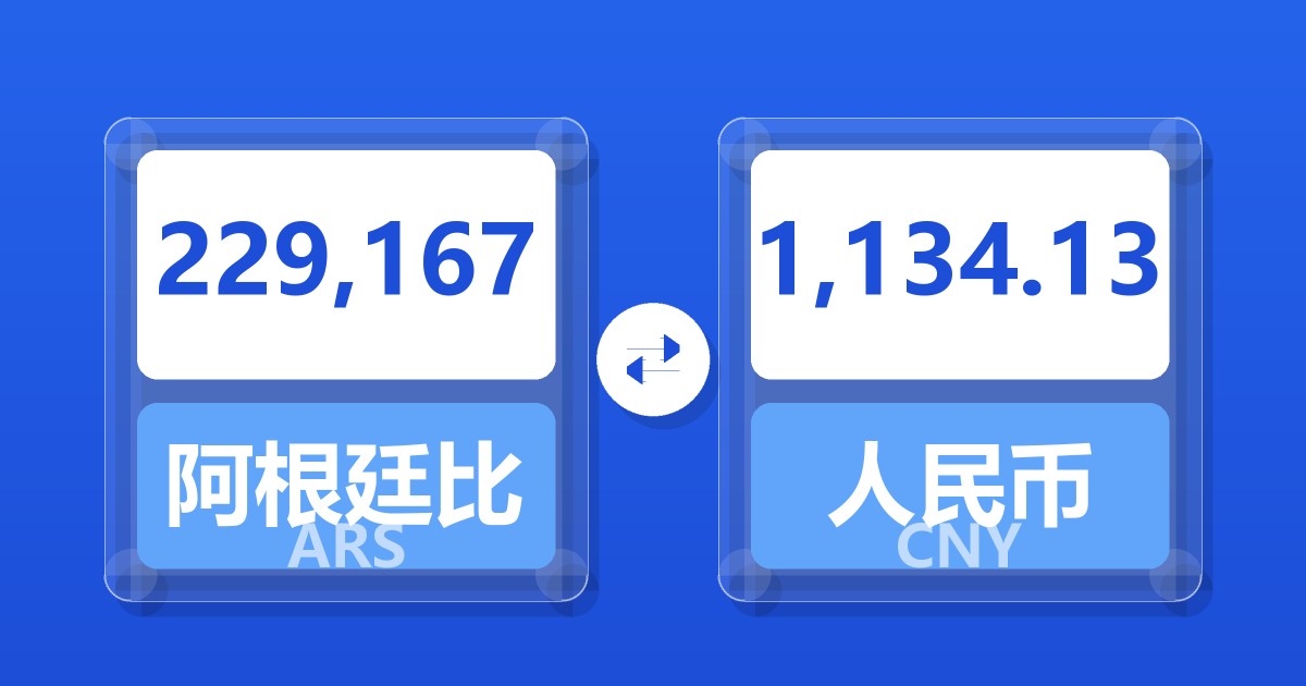 229,167阿根廷比索兑人民币