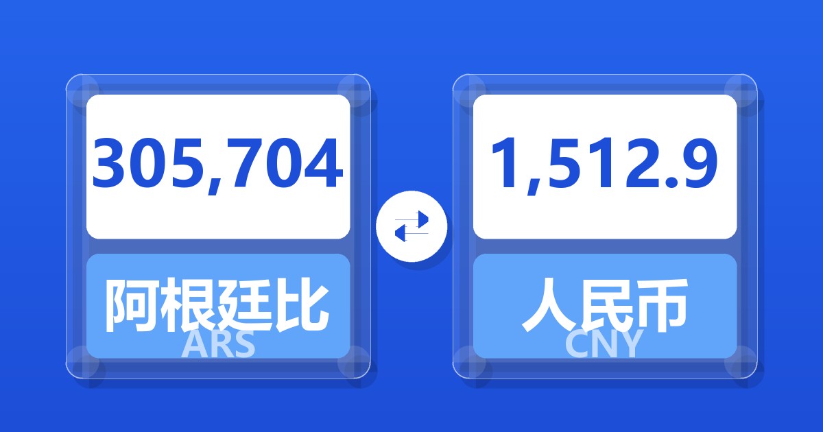 305,704阿根廷比索兑人民币