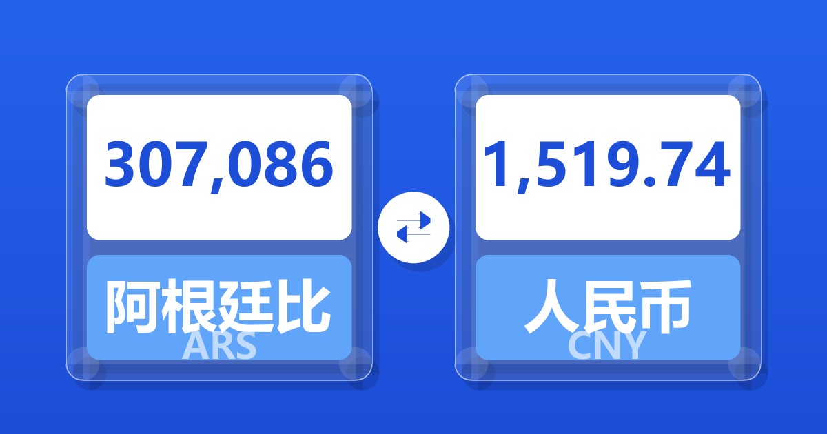 307,086阿根廷比索兑人民币