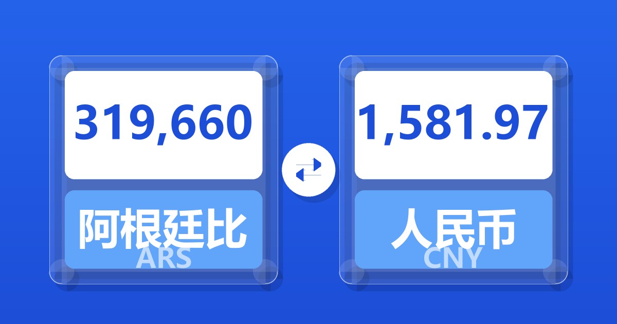 319,660阿根廷比索兑人民币