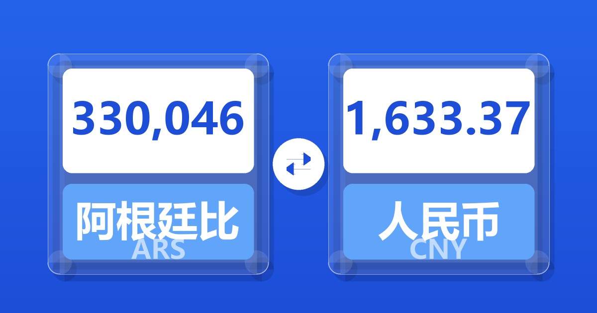 330,046阿根廷比索兑人民币
