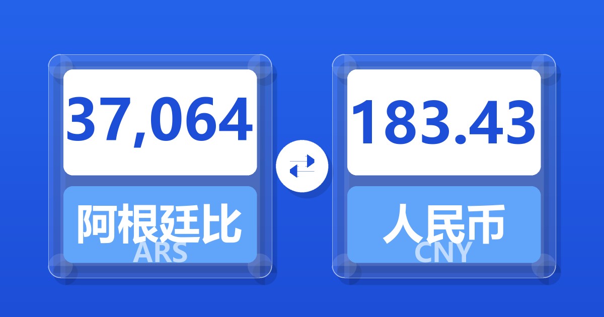 37,064阿根廷比索兑人民币
