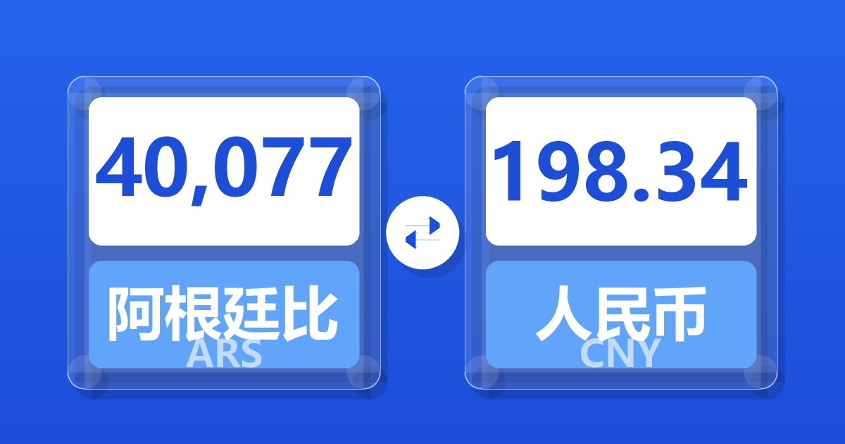40,077阿根廷比索兑人民币