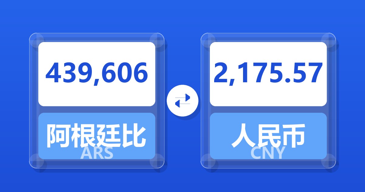 439,606阿根廷比索兑人民币
