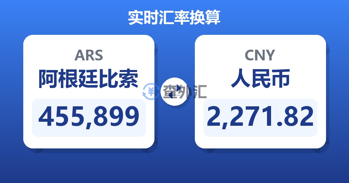 455,899阿根廷比索兑人民币