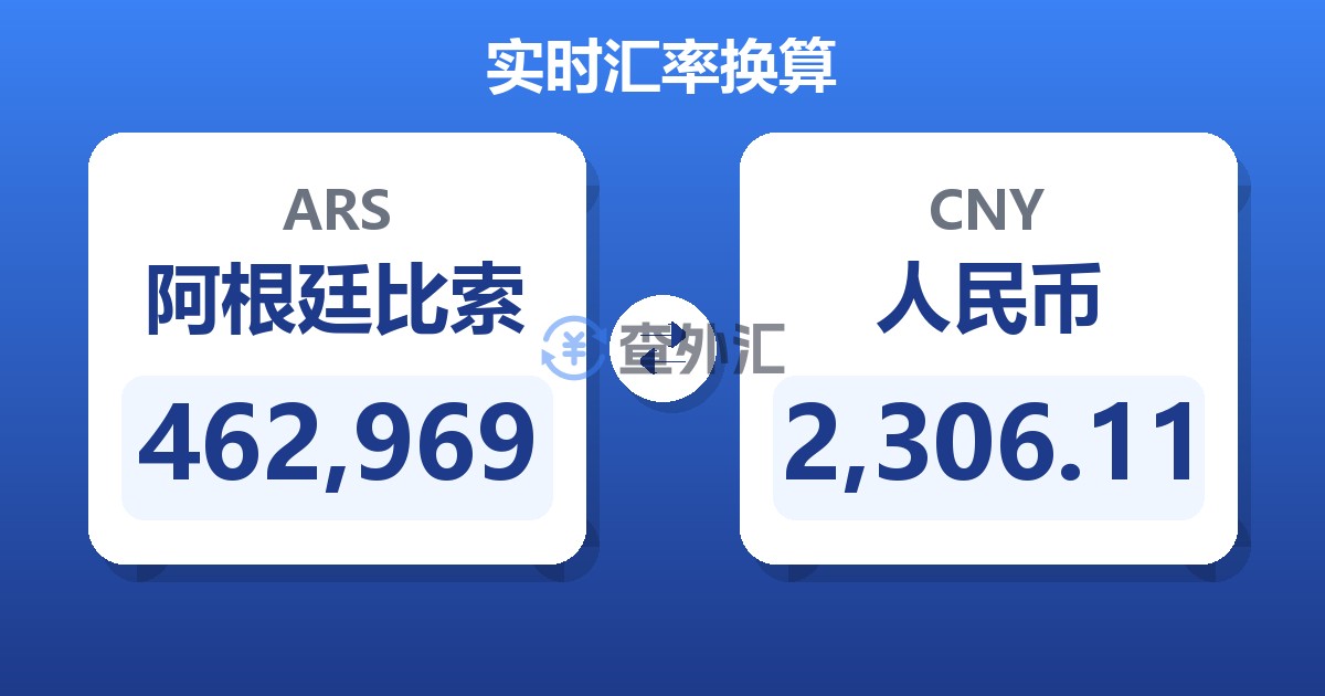 462,969阿根廷比索兑人民币