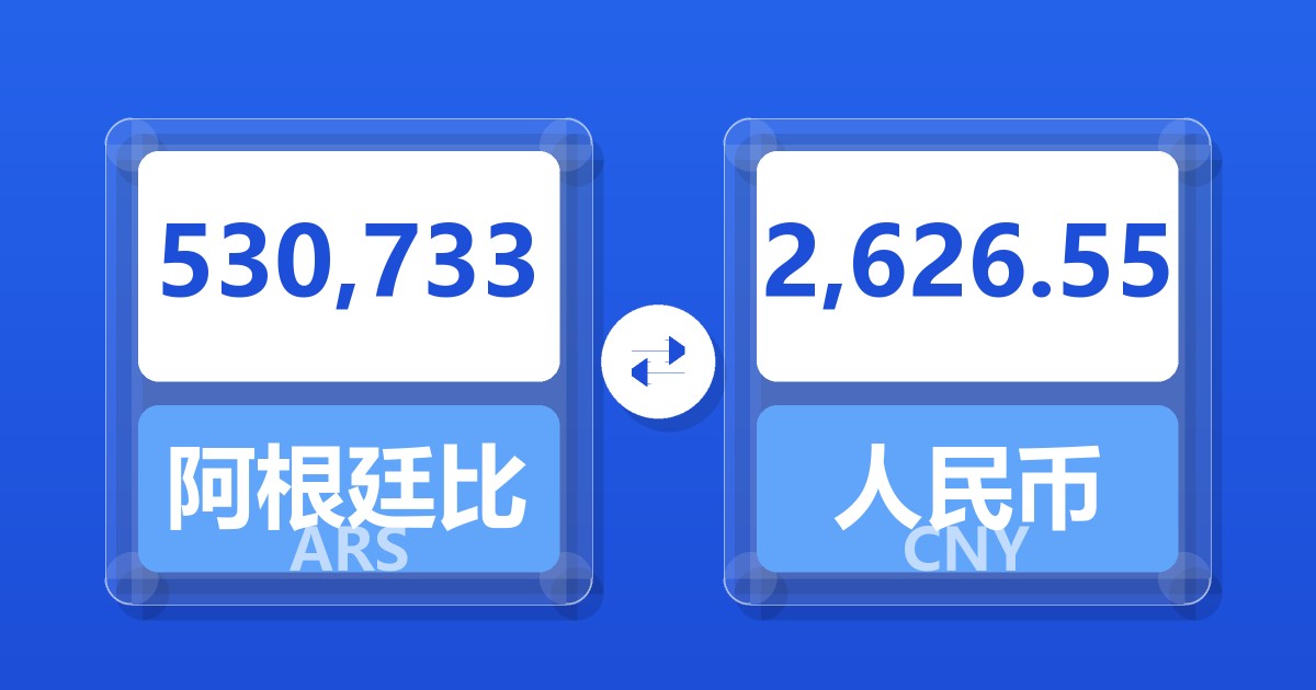 530,733阿根廷比索兑人民币