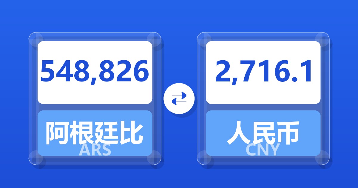 548,826阿根廷比索兑人民币