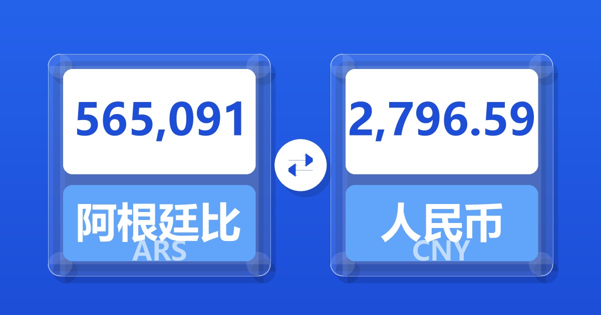 565,091阿根廷比索兑人民币