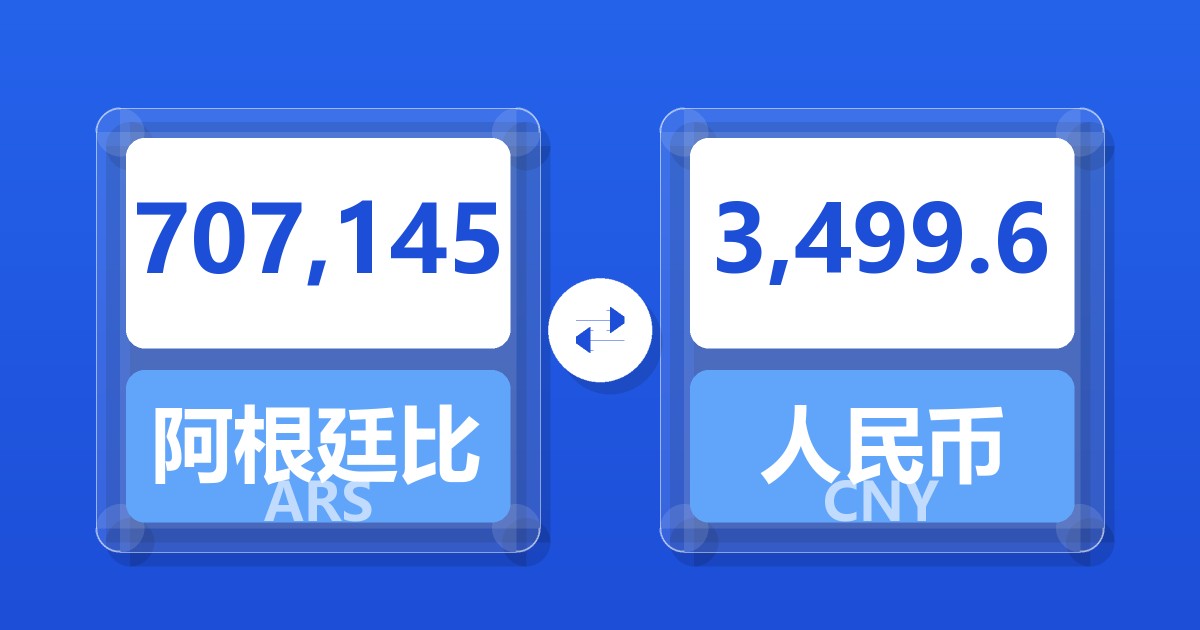707,145阿根廷比索兑人民币