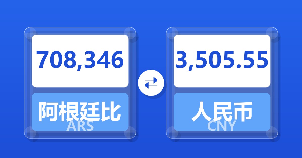 708,346阿根廷比索兑人民币