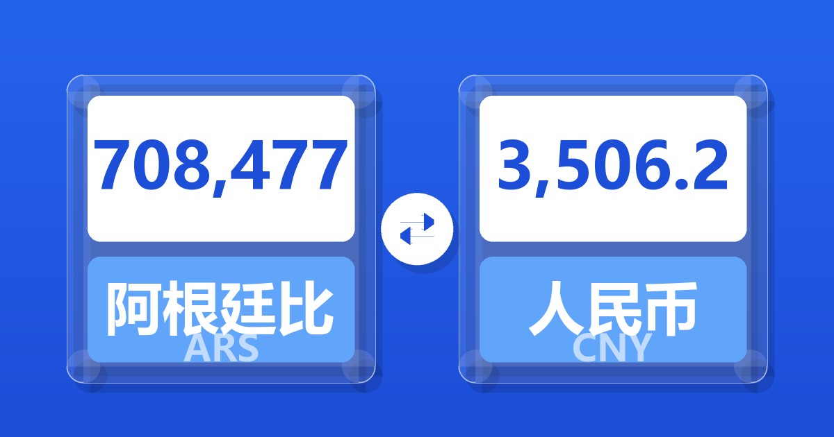 708,477阿根廷比索兑人民币