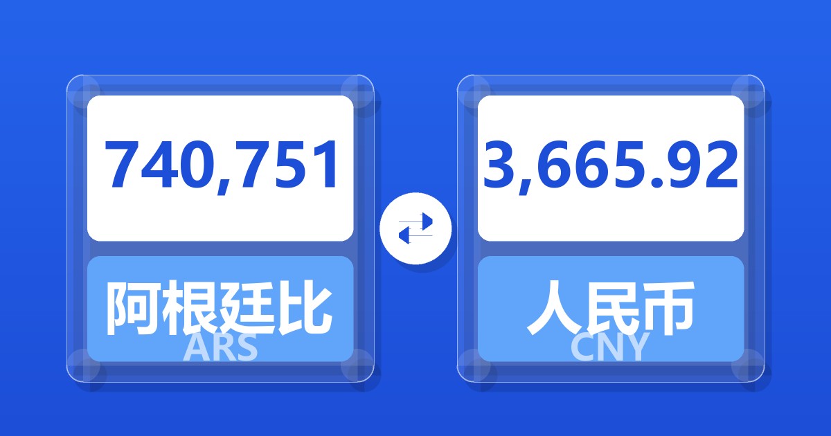 740,751阿根廷比索兑人民币