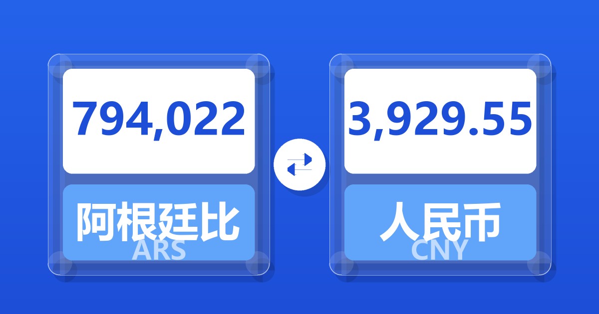 794,022阿根廷比索兑人民币