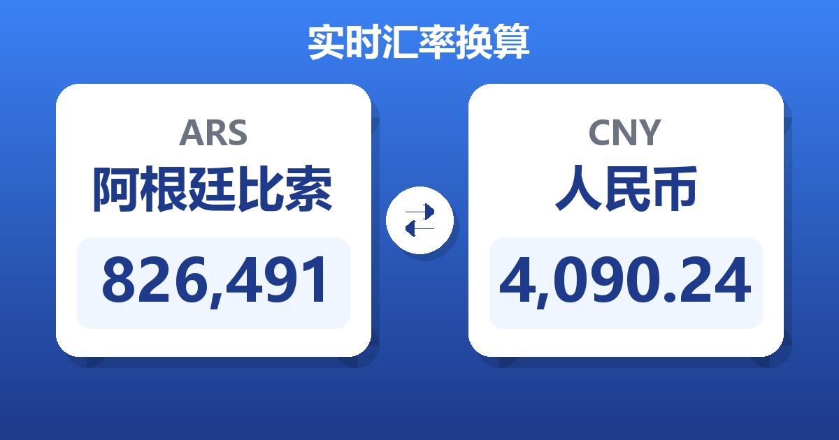 826,491阿根廷比索兑人民币