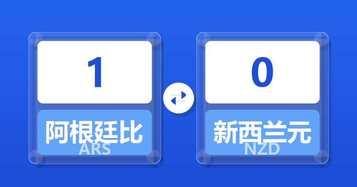 1阿根廷比索兑新西兰元