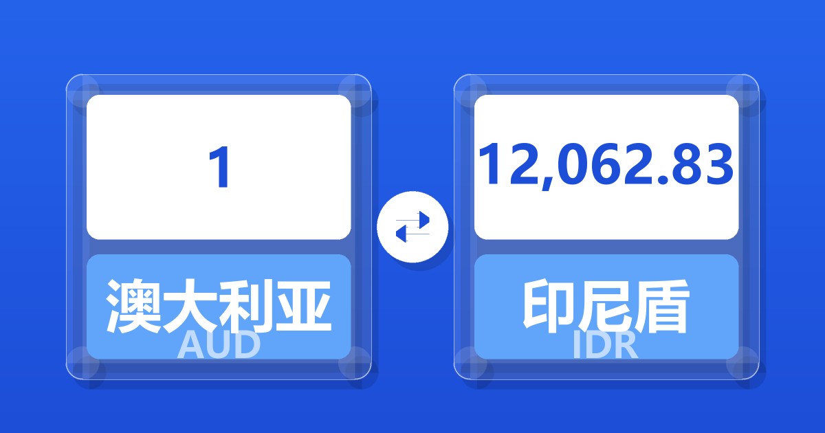 1澳大利亚元兑印尼盾