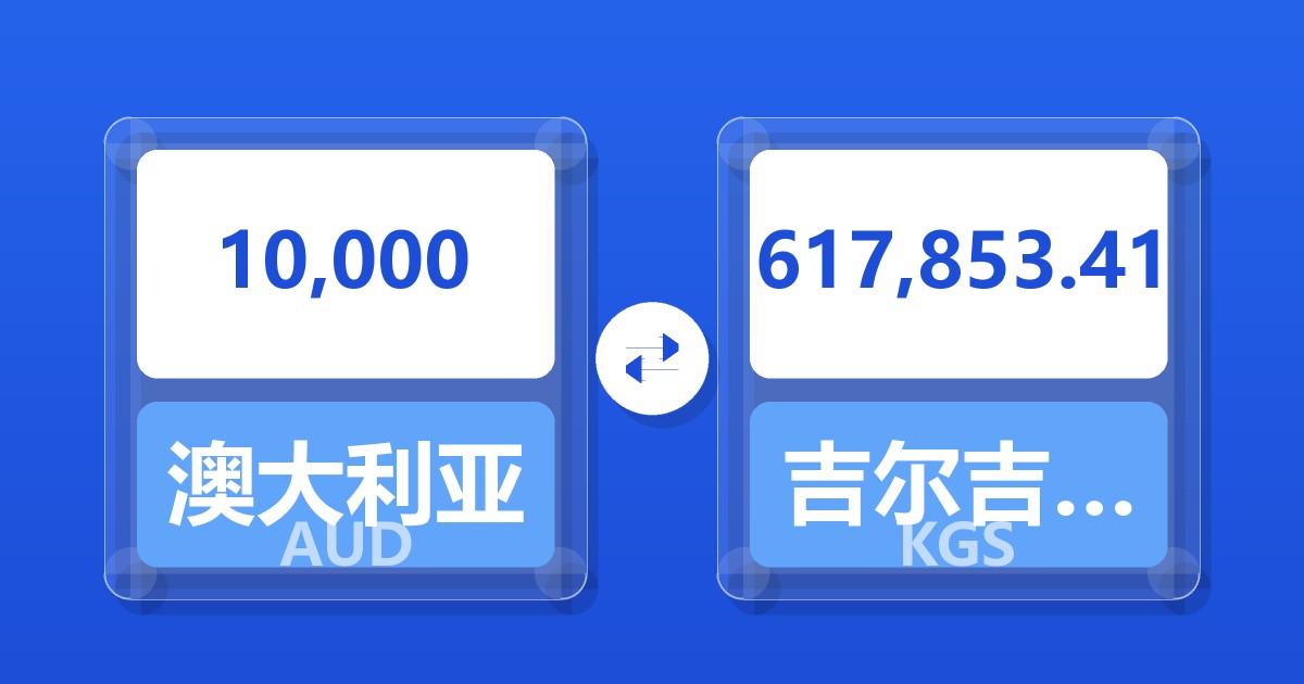 10,000澳大利亚元兑吉尔吉斯斯坦索姆