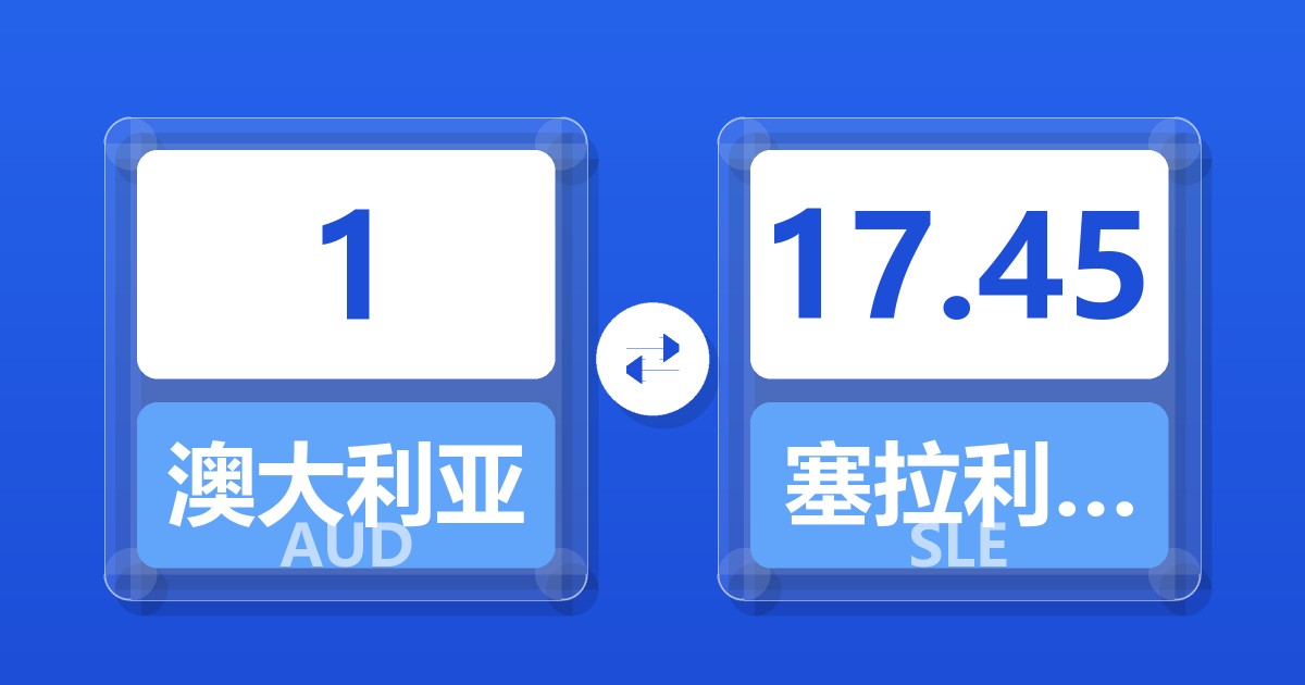 1澳大利亚元兑塞拉利昂利昂