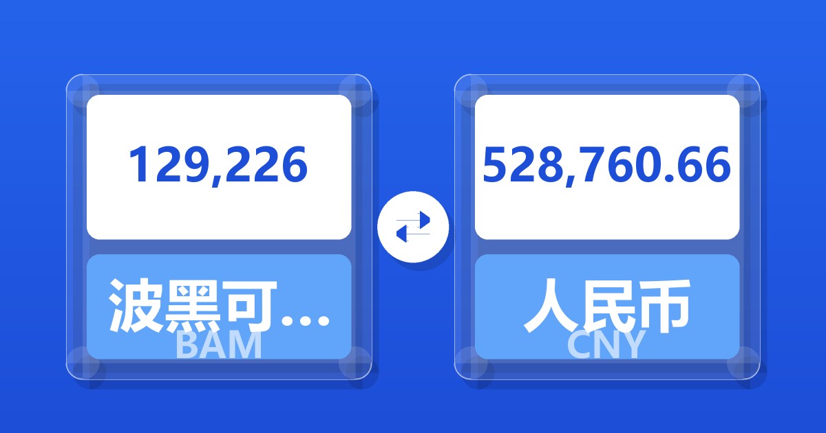 129,226波黑可兑换马克兑人民币