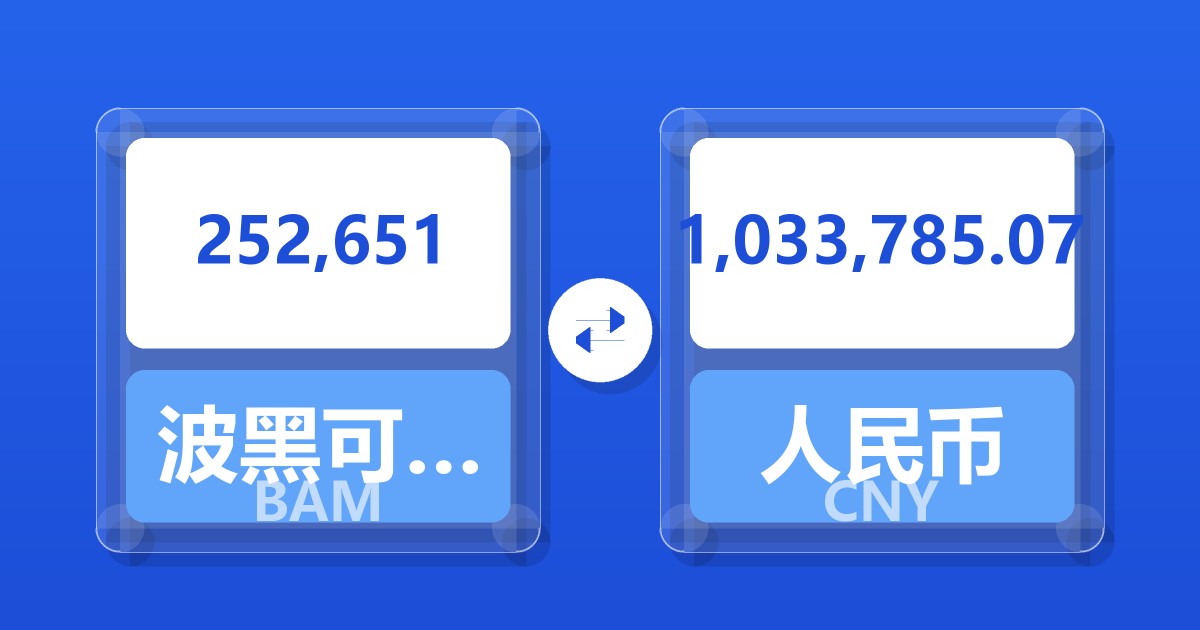 252,651波黑可兑换马克兑人民币