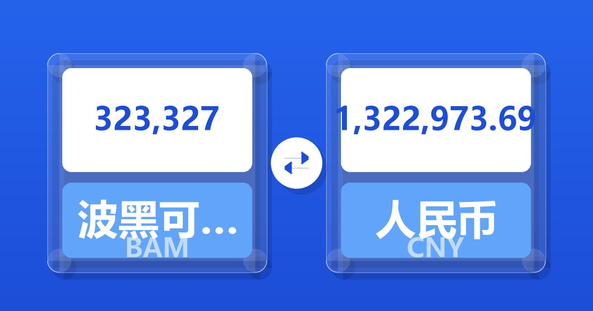 323,327波黑可兑换马克兑人民币