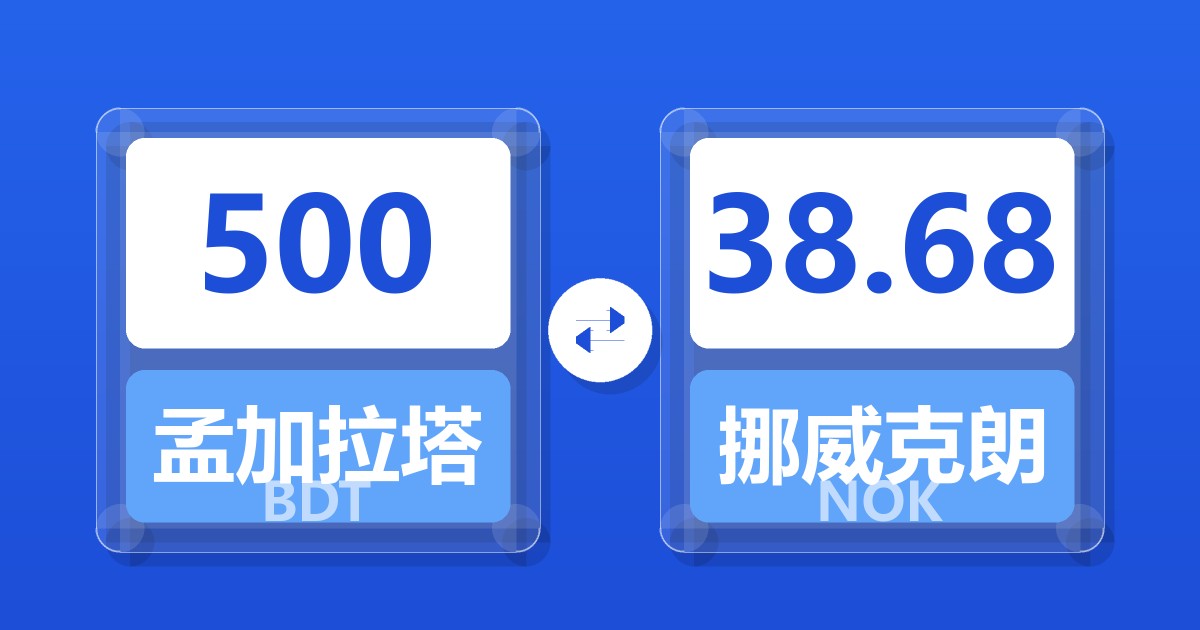 500孟加拉塔卡兑挪威克朗