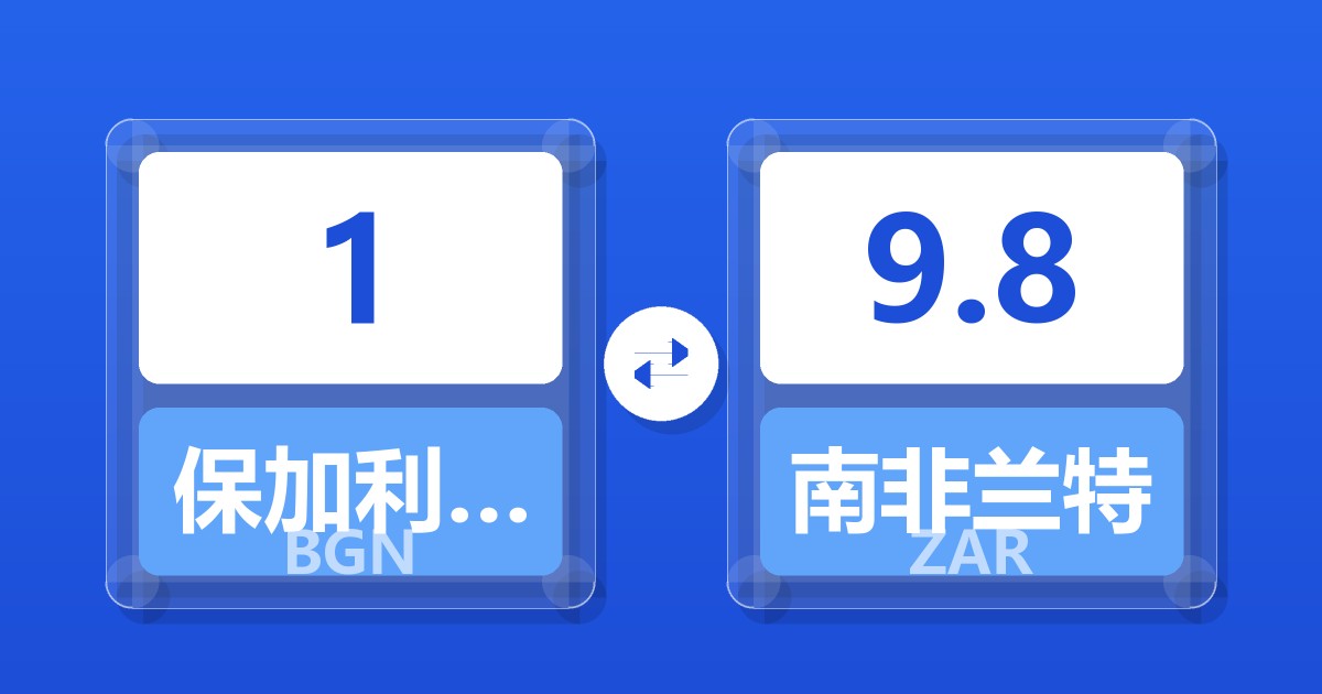 1保加利亚列弗兑南非兰特