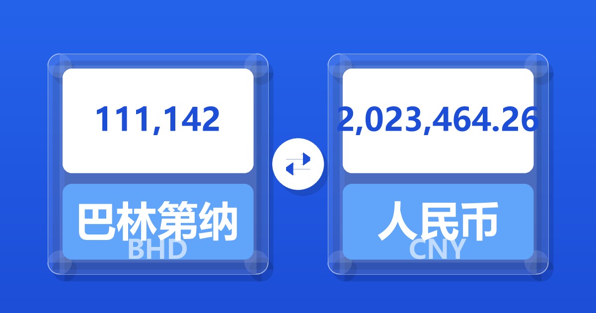 111,142巴林第纳尔兑人民币