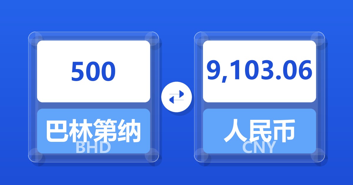 500巴林第纳尔兑人民币