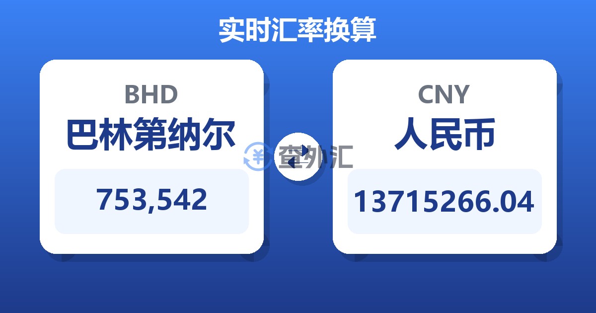 753,542巴林第纳尔兑人民币