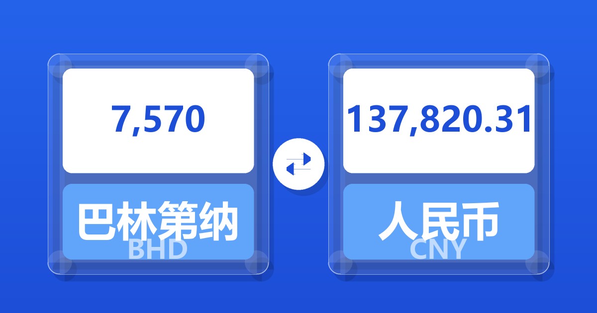 7,570巴林第纳尔兑人民币