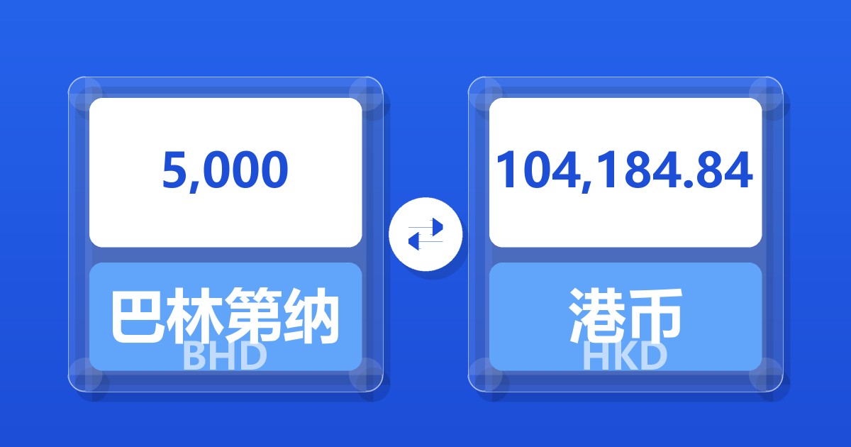 5,000巴林第纳尔兑港币