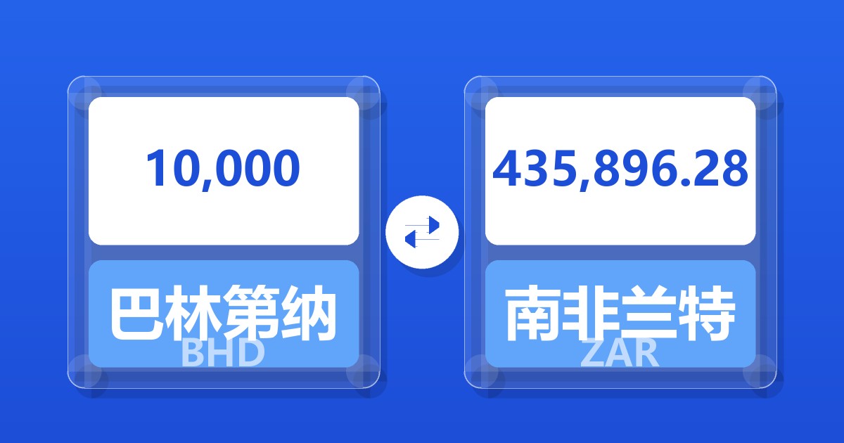 10,000巴林第纳尔兑南非兰特